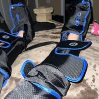 Air-C Compression Massager customer photo shared by reviewer showing the controller